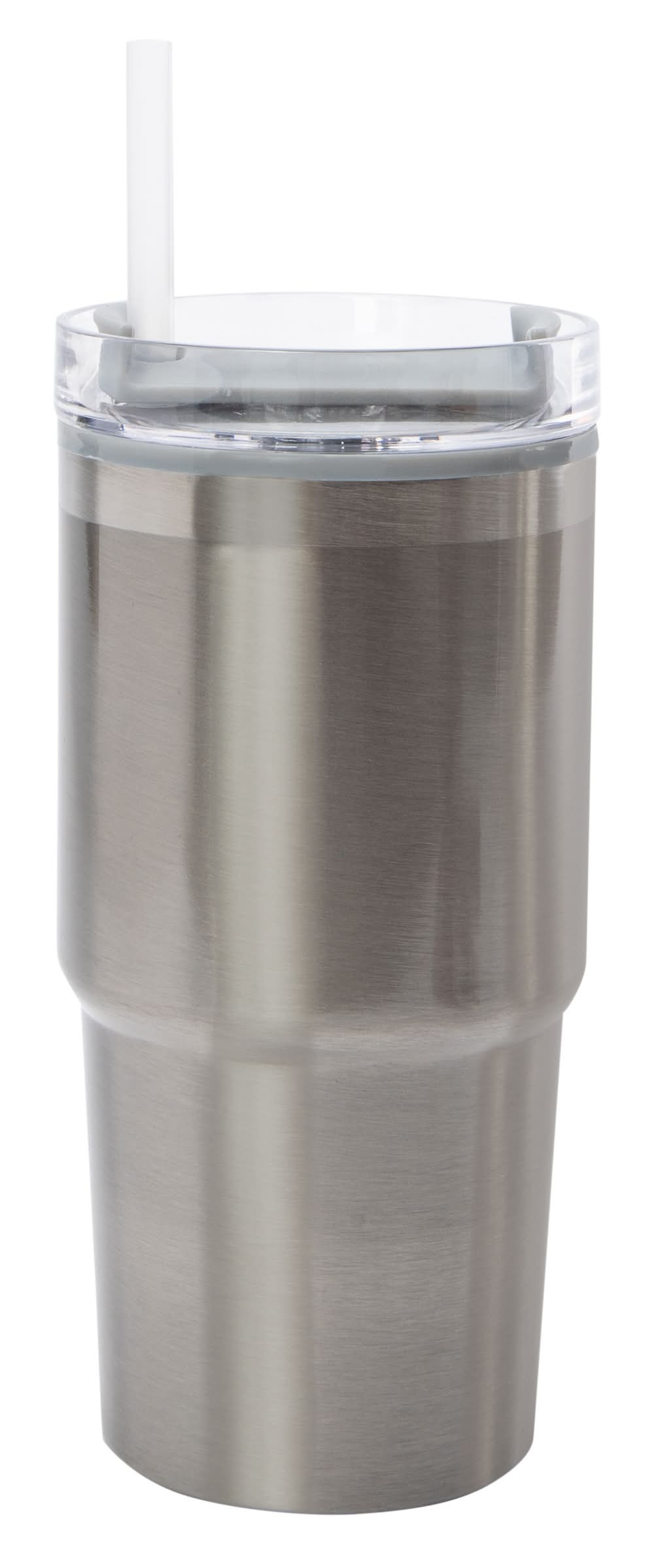 20oz Hyperquench Metallic Tumbler With Lid & Straw Silver