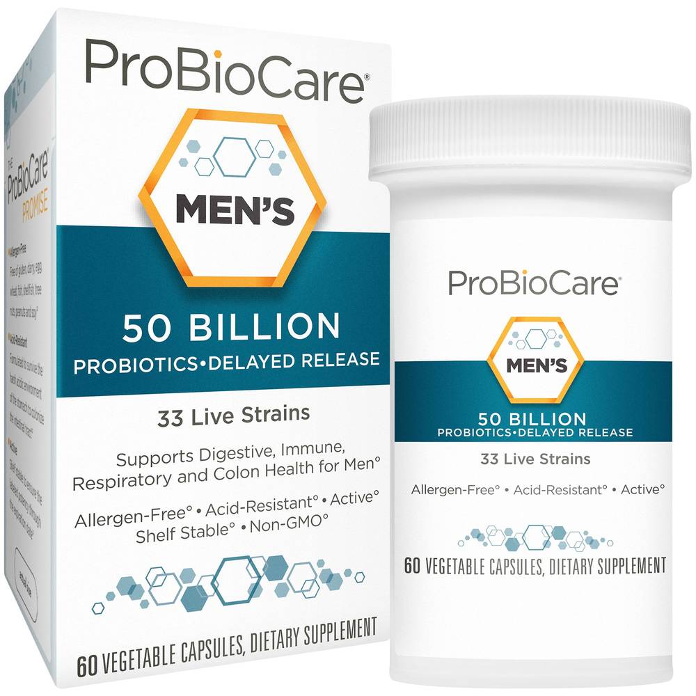 Probiocare 50 Billion Probiotics Supports Digestive Health For Men (60 ct)