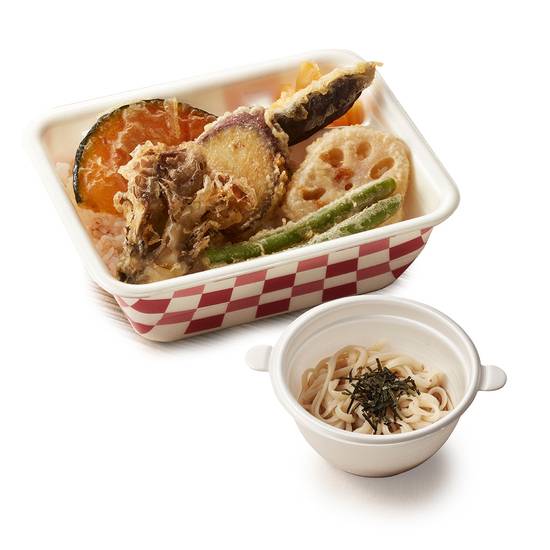 野菜天丼弁当（冷小うどん）セット