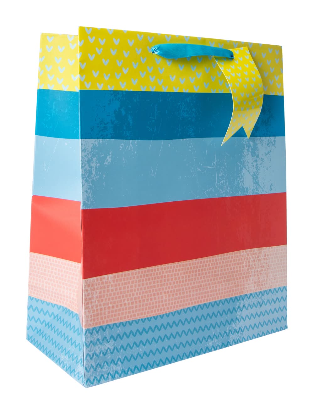 Birthday Gift Bags Horizontal Stripes