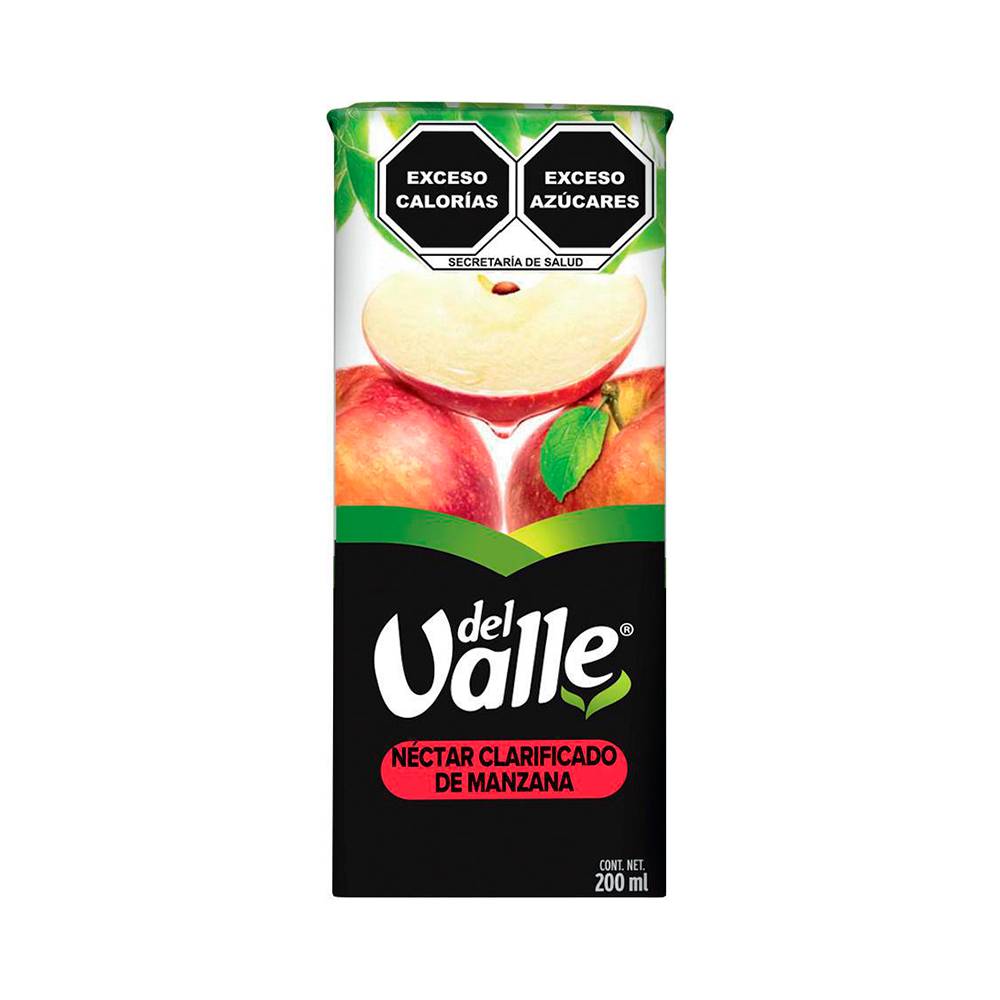 Del valle néctar clarificado (200 ml) (manzana)