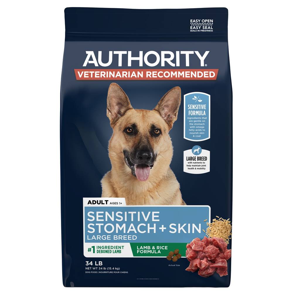 Deals on AUTHORITY Sensitive Stomach Skin Lamb Rice Formula