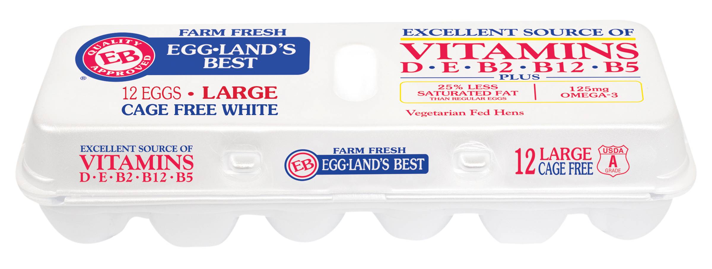 Eggland's Best Cage Free Grade a White Eggs, Large (24 oz, 12 ct)