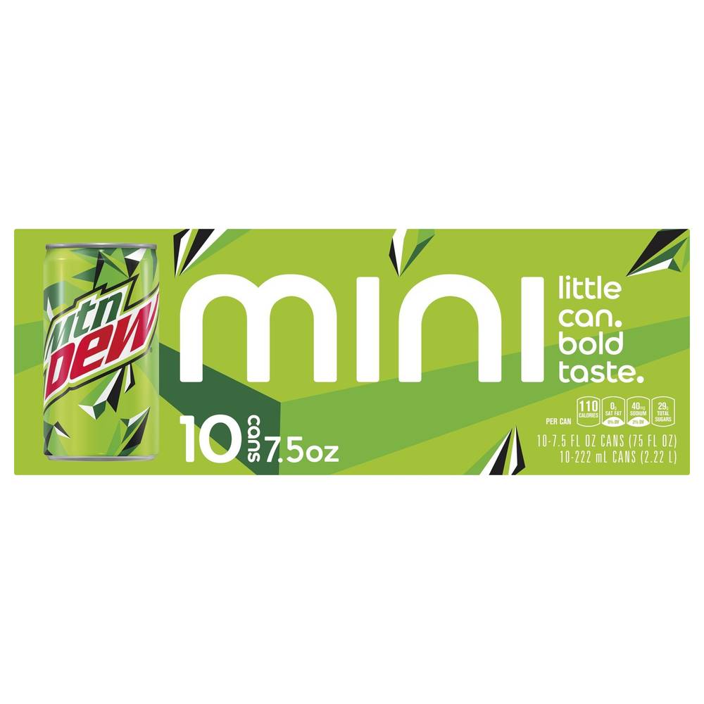 Mtn Dew Mini Soda (75 fl oz)