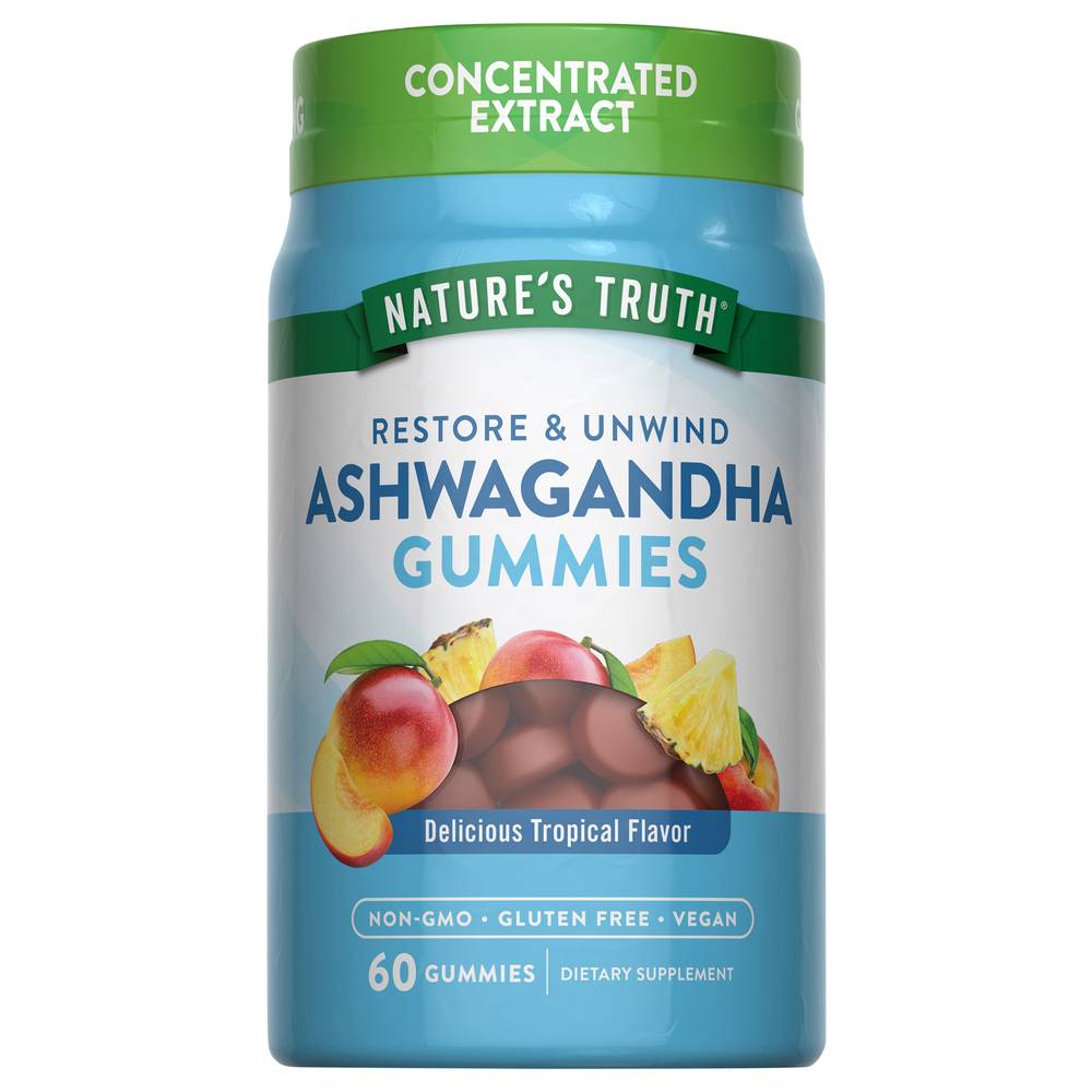 Nature's Truth Restore & Unwind Ashwagandha Tropical Gummies (9.6 oz)