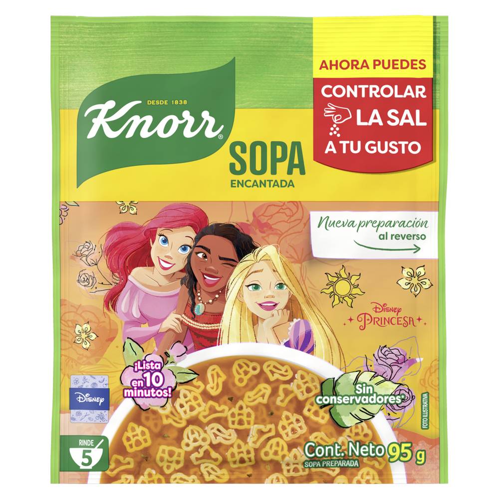 Knorr · Pasta para sopa princesas (95 g)