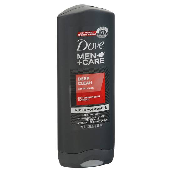 Dove Men+Care Exfoliating Deep Clean Body + Face Scrub