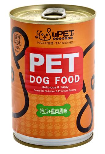 優沛特-犬用大狗罐-地瓜+雞肉400g/4713616704045