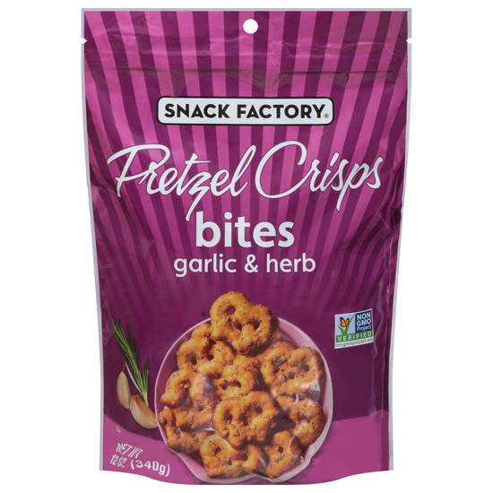 Snack Factory Bites Garlic & Herb Pretzel Crisps