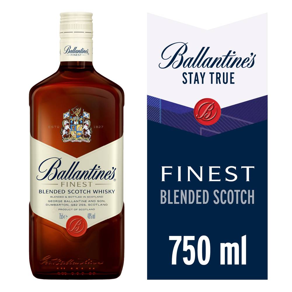 Ballantine's whisky finest blended scotch (botella 750 ml)