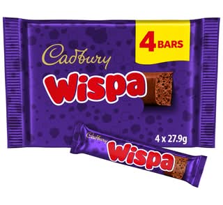 Cadbury Wispa Chocolate Bars (4 pack)