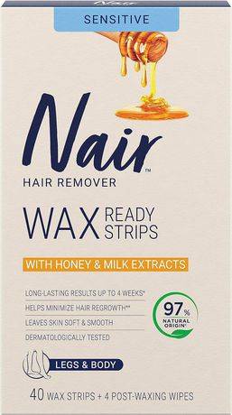 Nair Sensitive Legs & Body Wax Ready Strips (40 ct)