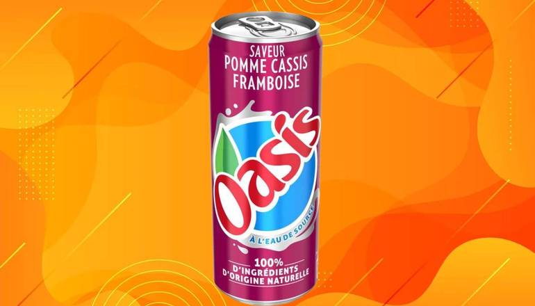 Oasis framboise pommes cassis 33cl