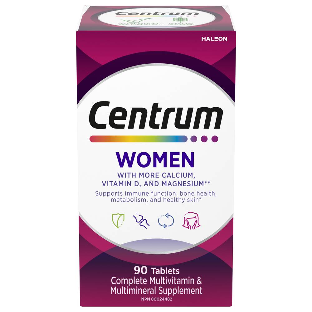 Centrum Women's Complete Multivitamin and Mineral Supplement Tablets (90 g)