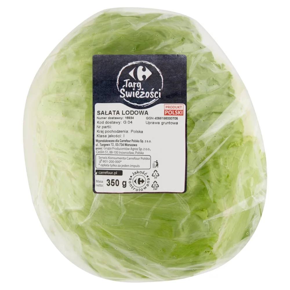 Carrefour Targ Świeżości Sałata lodowa 350 g