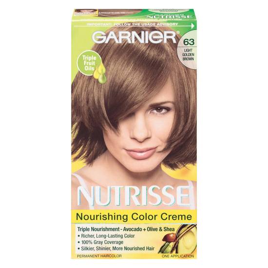 Garnier Brown Sugar 63 Light Golden Brown Hair Color (1 application)
