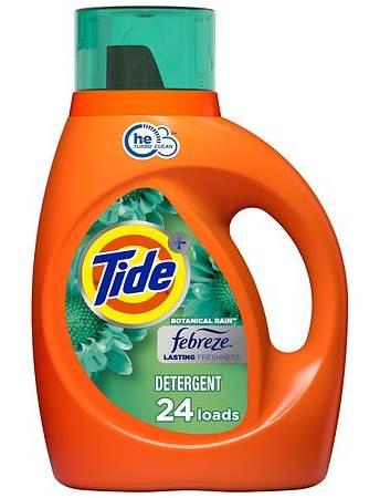 Tide Febreze Freshness Liquid Laundry Detergent, Botanical Rain (34 fl oz)