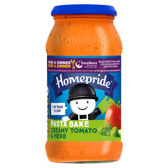 Homepride Pasta Bake Tomato & Herb Creamy Sauce (485g)