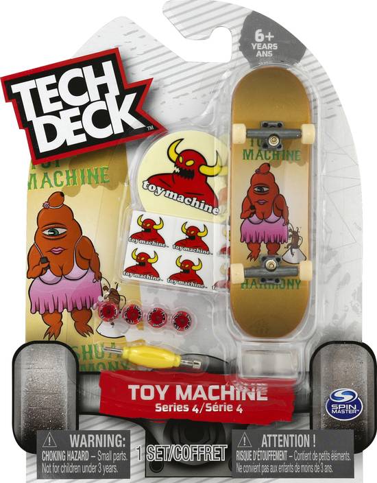 Tech Deck Series 4 Toy Machine Fingerboard From 3 Years (1 set)