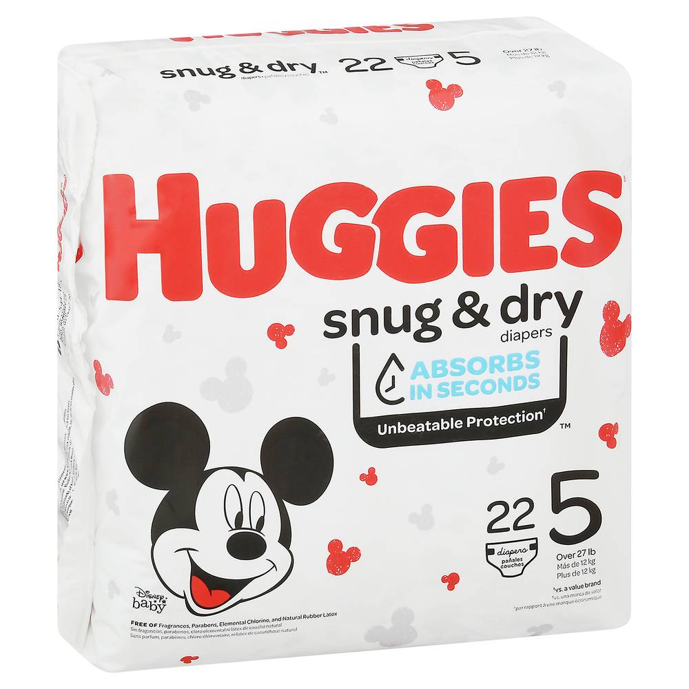 Huggies Disney Baby Snug & Dry Diapers (size 5)