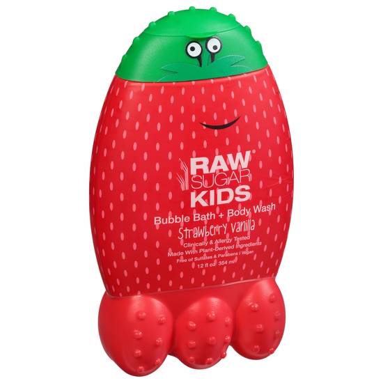 Raw Sugar Kids Strawberry Vanilla Bubble Bath + Body Wash