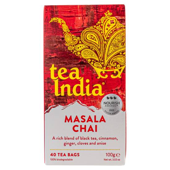 Tea India Masala Chai 40 Tea Bags 100g
