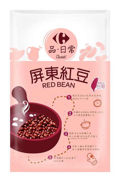 家樂福屏東紅豆-600g <600g克 x 1 x 1PacK包>