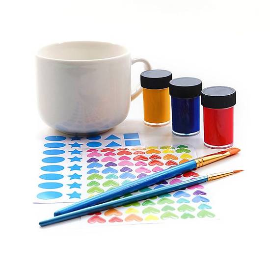 Kikkerland® 116-Piece Decorate Your Own Mug Kit