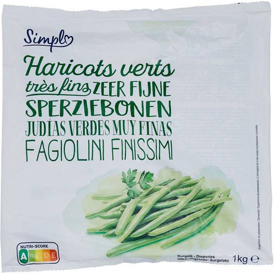 Simpl - Haricots verts très fins (1kg)