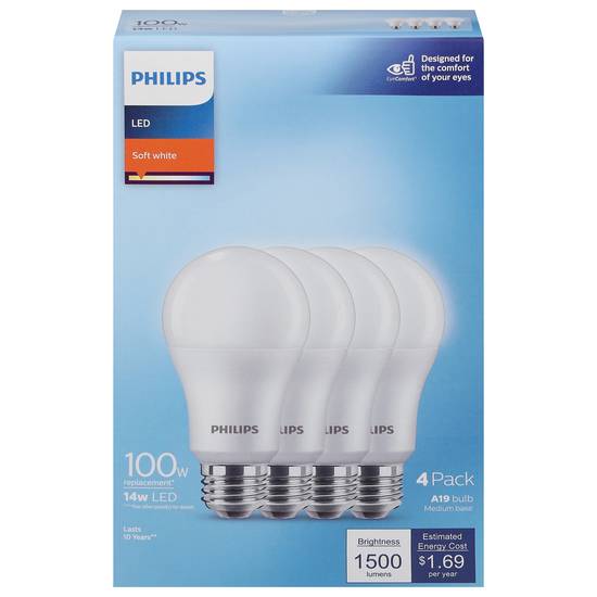Philips Soft Led Bulbs (white)