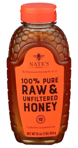 Nature Nate's 100% Pure Raw & Unfiltered Honey