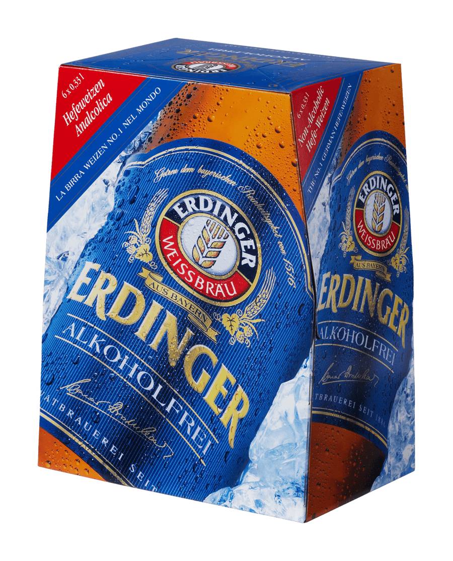 Erdinger Low Alcohol Wheat Beers 6x330ml
