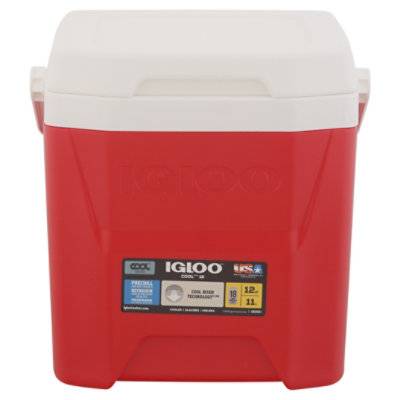 Igloo Hard Sided Ice Chest 12 Qt Personal Cooler (12.28 "x 11.25 "x 12.10 "/red)