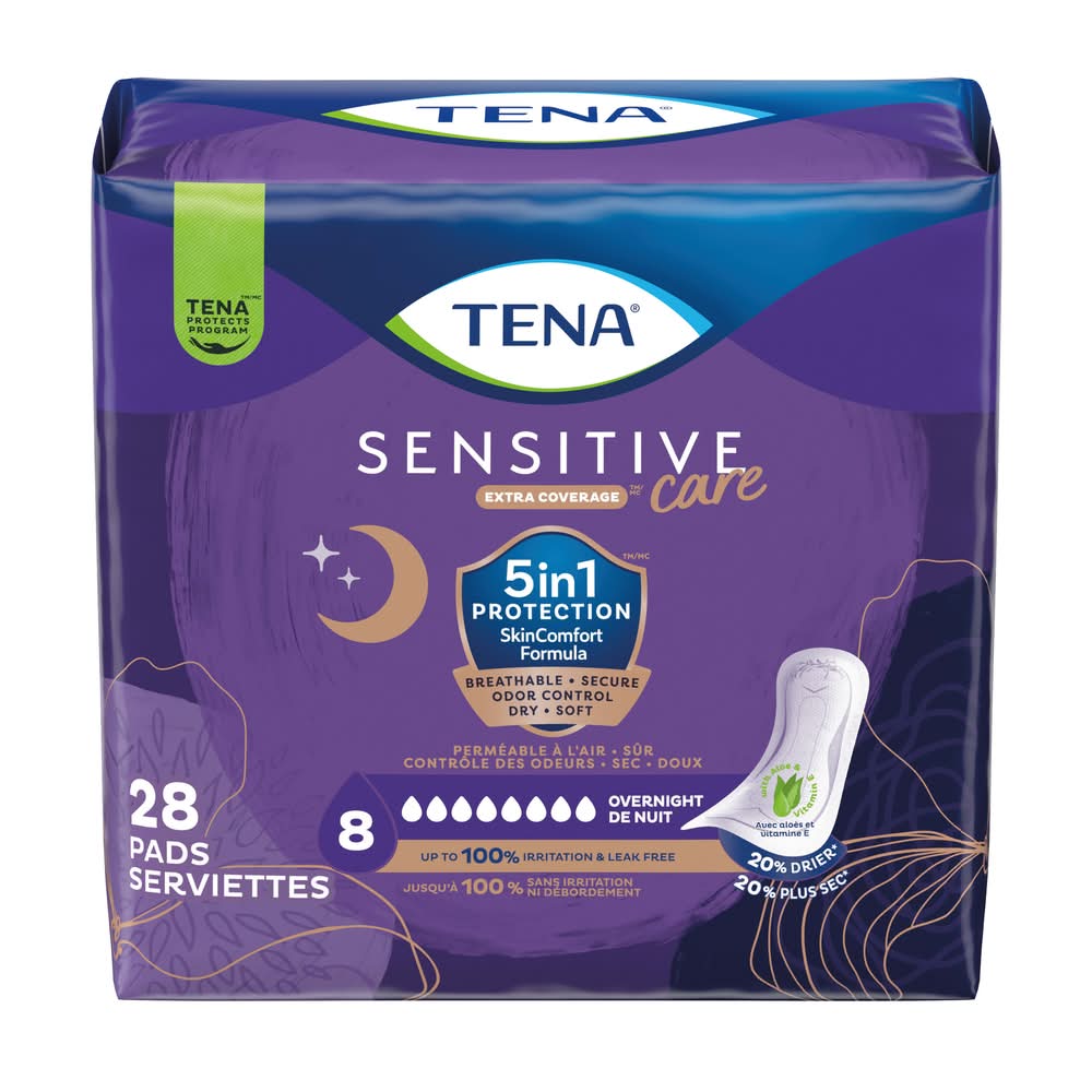 Tena Serenity Overnight Pads (2.3 lbs)