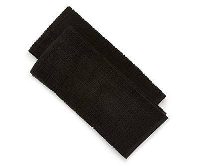 Real Living Black Kitchen Towels (2 pack)