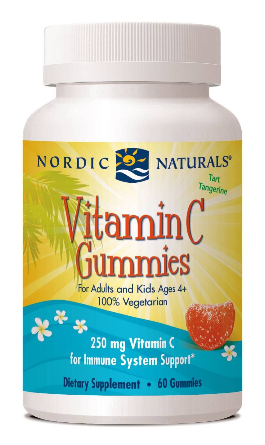 Vitamin C Gummies For Adults And Kids  Immune System Support  250 Mg  Tart Tangerine (60 Gummies)