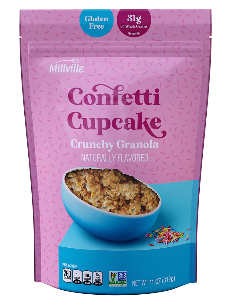 Millville Crunchy Granola, Confetti Cupcake (11 oz)