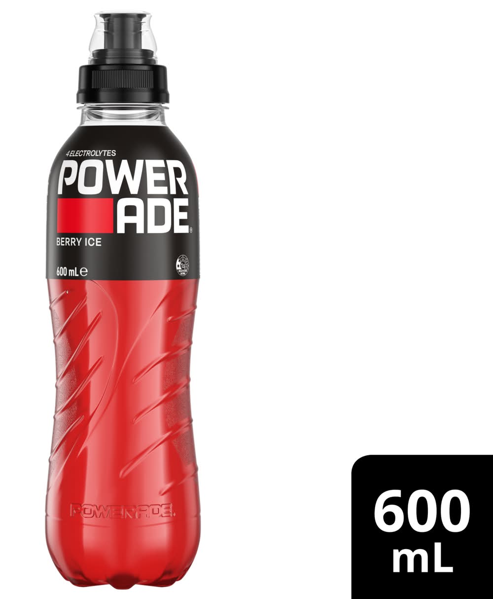 Powerade Ion4 Sports Drink, Berry Ice (600mL)