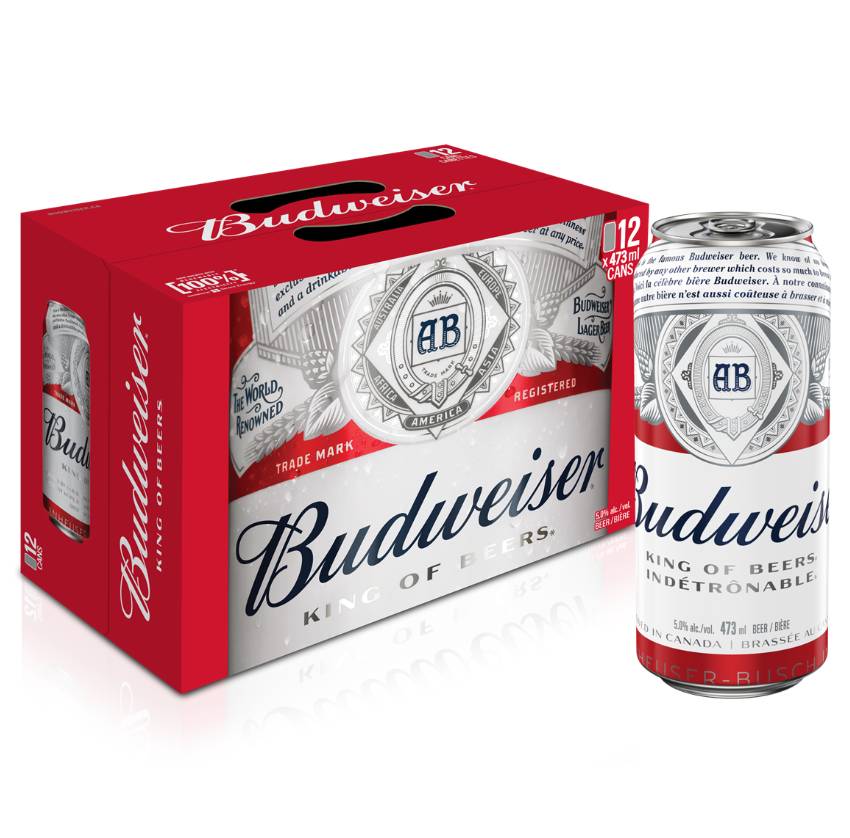 Budweiser Beer (12 pack, 473 mL)