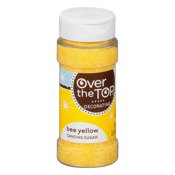 Over The Top Bee Yellow Sanding Sugar