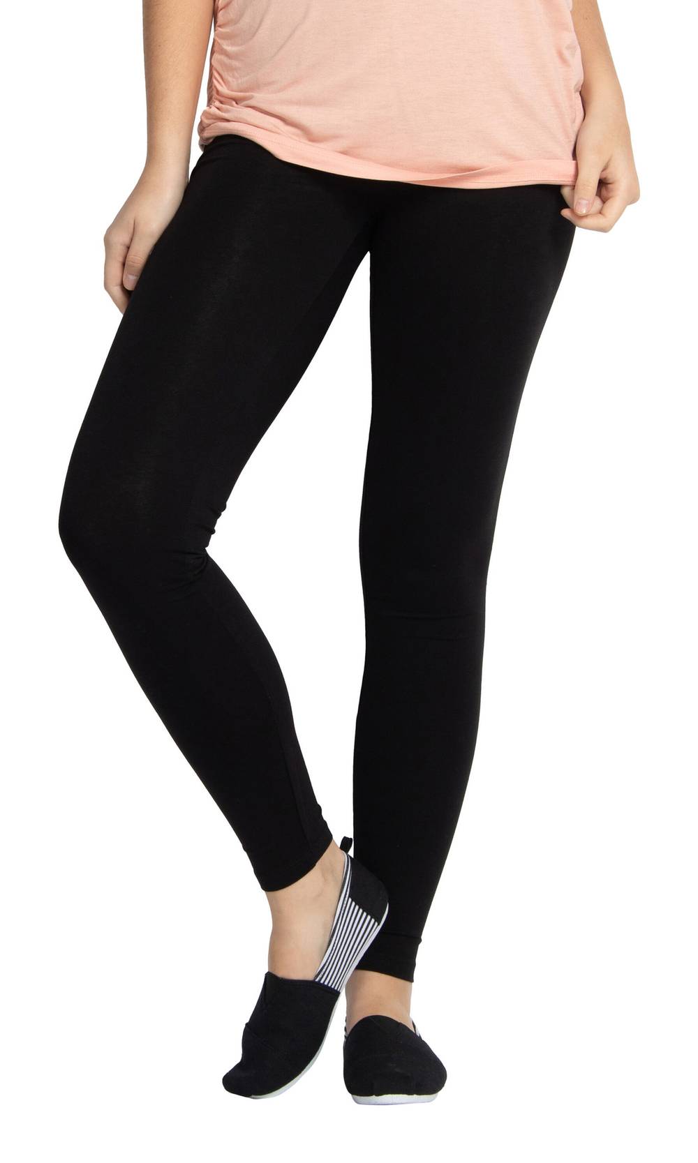 mySTYLE Leggings With Non-Slip Waistband, S, Black