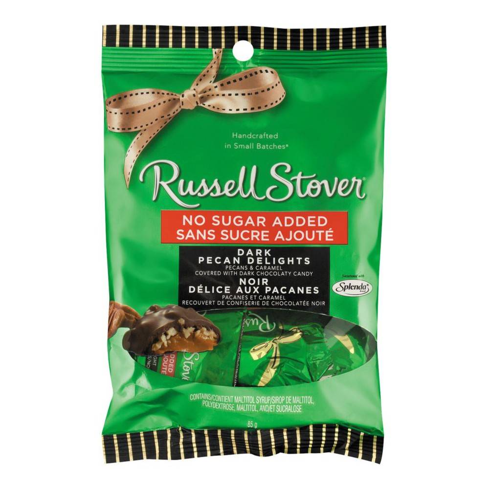 Russell stover noir délice aux pacanes - dark pecan delights (85 g)