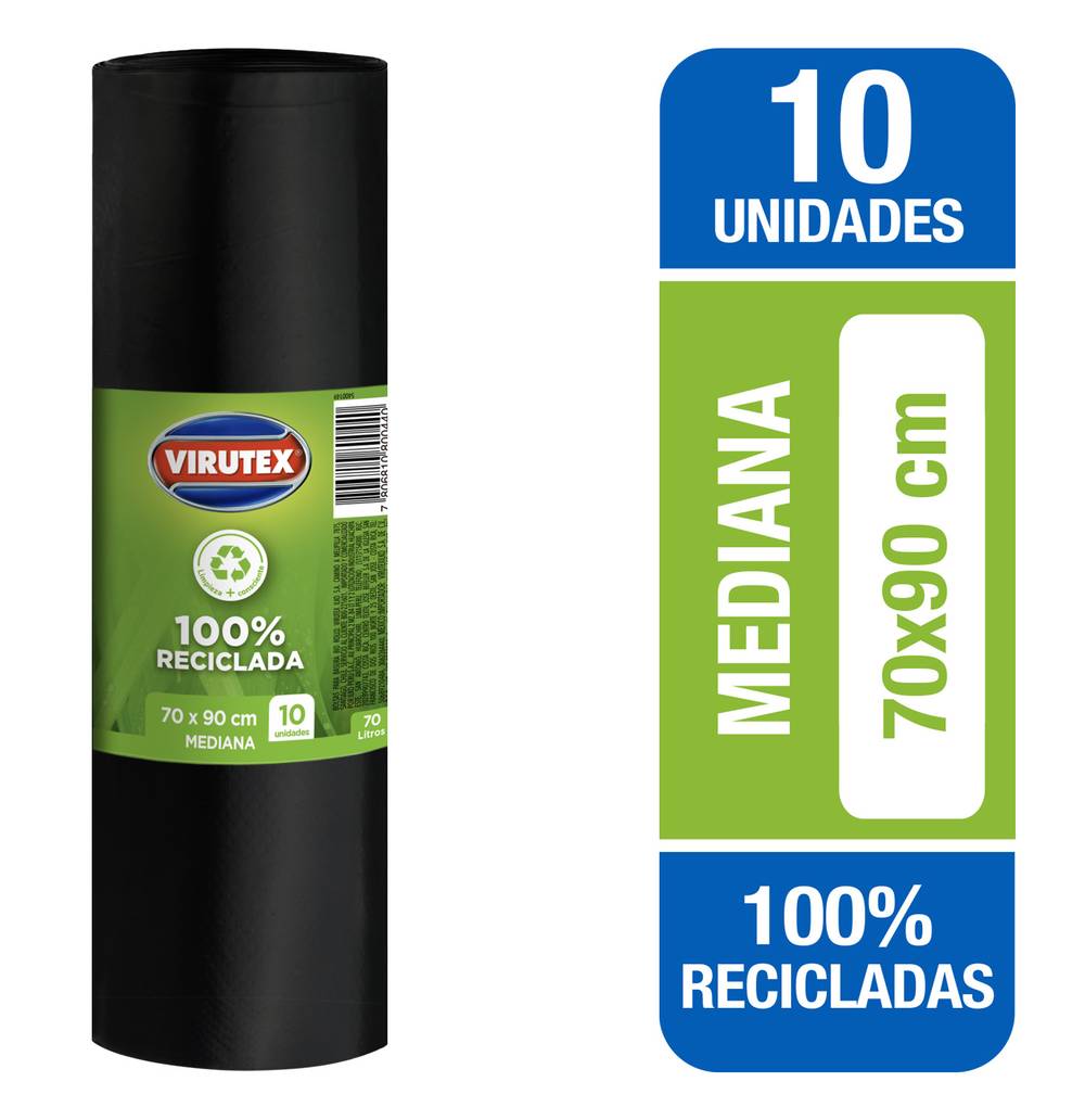Virutex · Bolsa basura mediana (10 un)