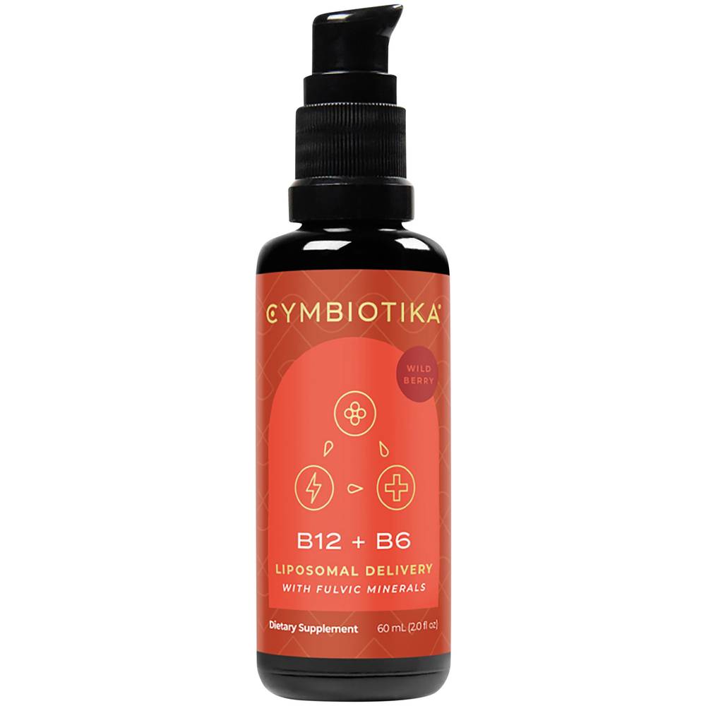 Cymbiotika Liposomal Vitamin B12 + B6 Liquid With Fulvic Minerals (wild berry)