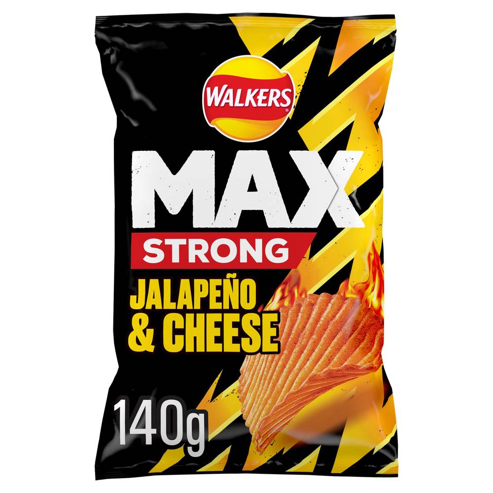 Walker's Max Strong Jalapeño & Cheese Sharing Crisps
