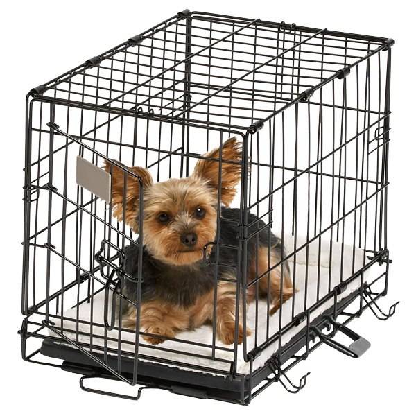 Play on Single Door Dog Crate (l/black)