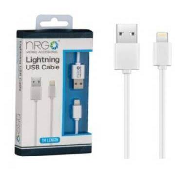 NRG iPhone Lightning To USB Charging Sync Cable (1M)