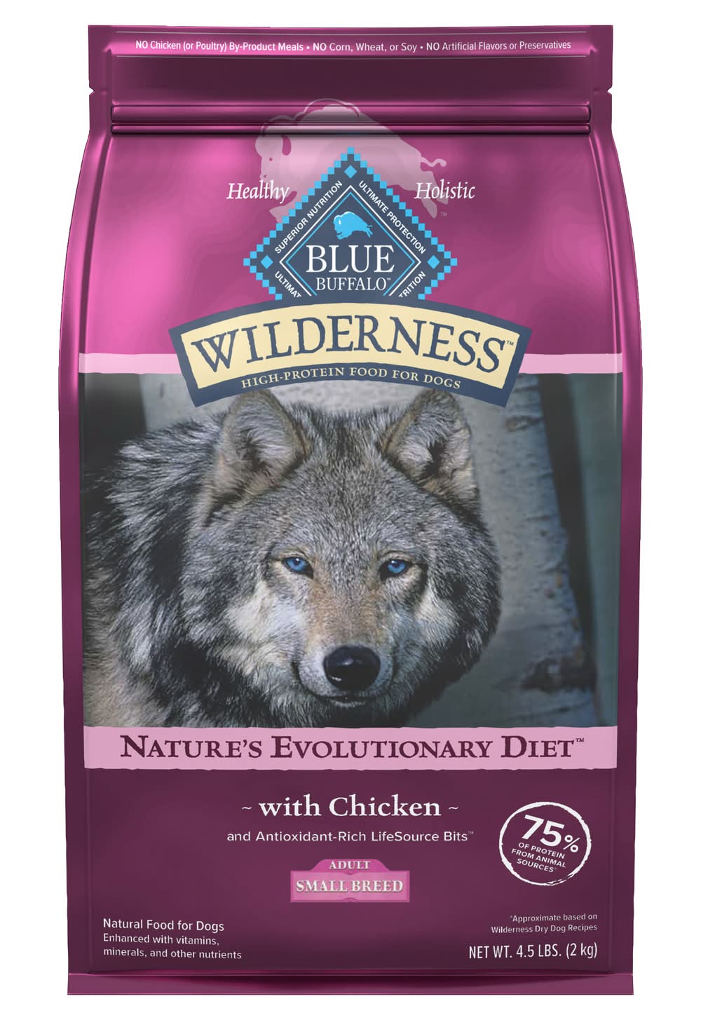 Blue Buffalo Natures Evolutionary Diet With Chicken Small Breed Dry Dog Food (4.5 lbs)
