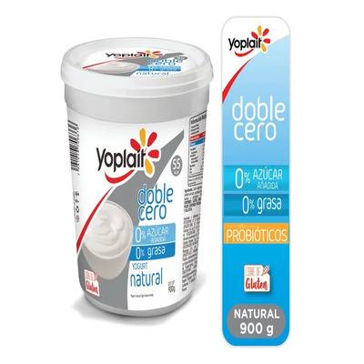 Yoplait yogurt natural doble cero (900 g)