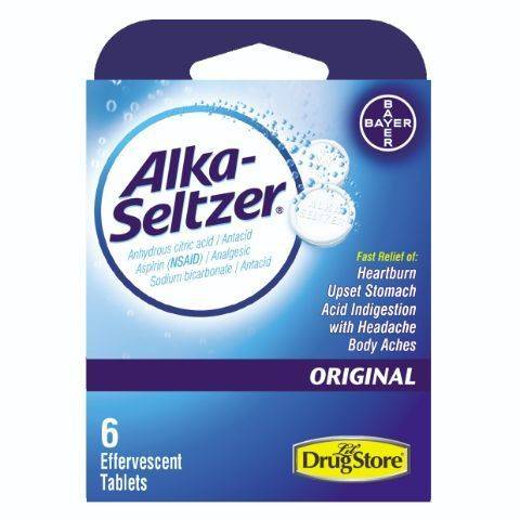 Alka Seltzer Original Effervescent Antacid Tablets (6 ct)